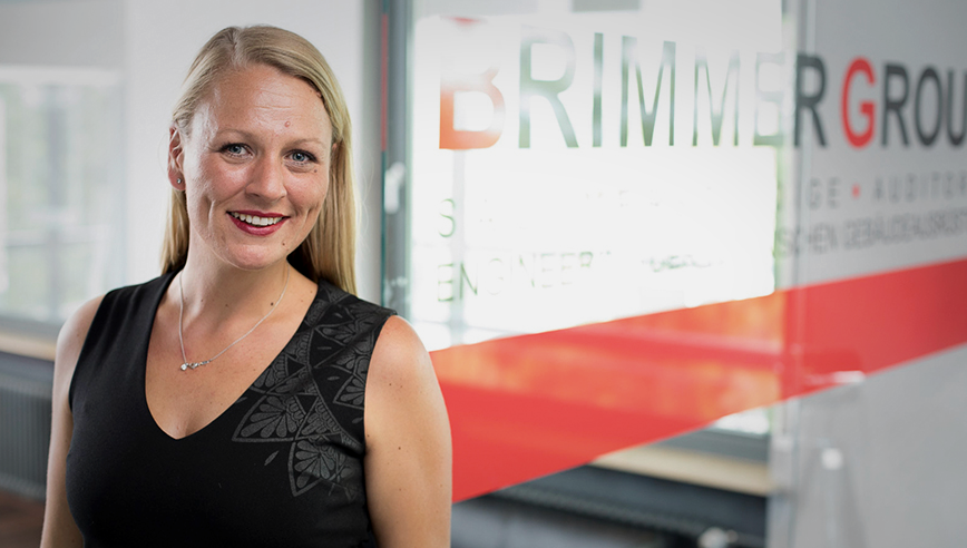 Mitarbeiterin der Brimmer Group